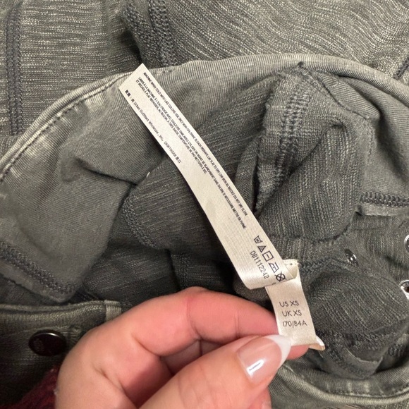 FP Movement Good Karma Leggings XS/S Olive Green Ribbed High Waist Yoga - Picture 6 of 8